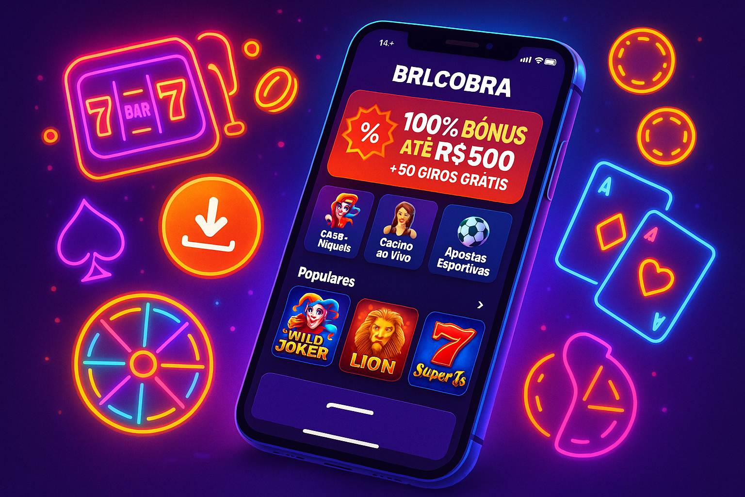 Baixar o BRLCOBRA Cassino App