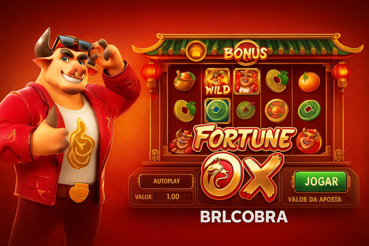 Fortune Ox no BRLCOBRA - Aposte Agora e Reivindique Seus Ganhos