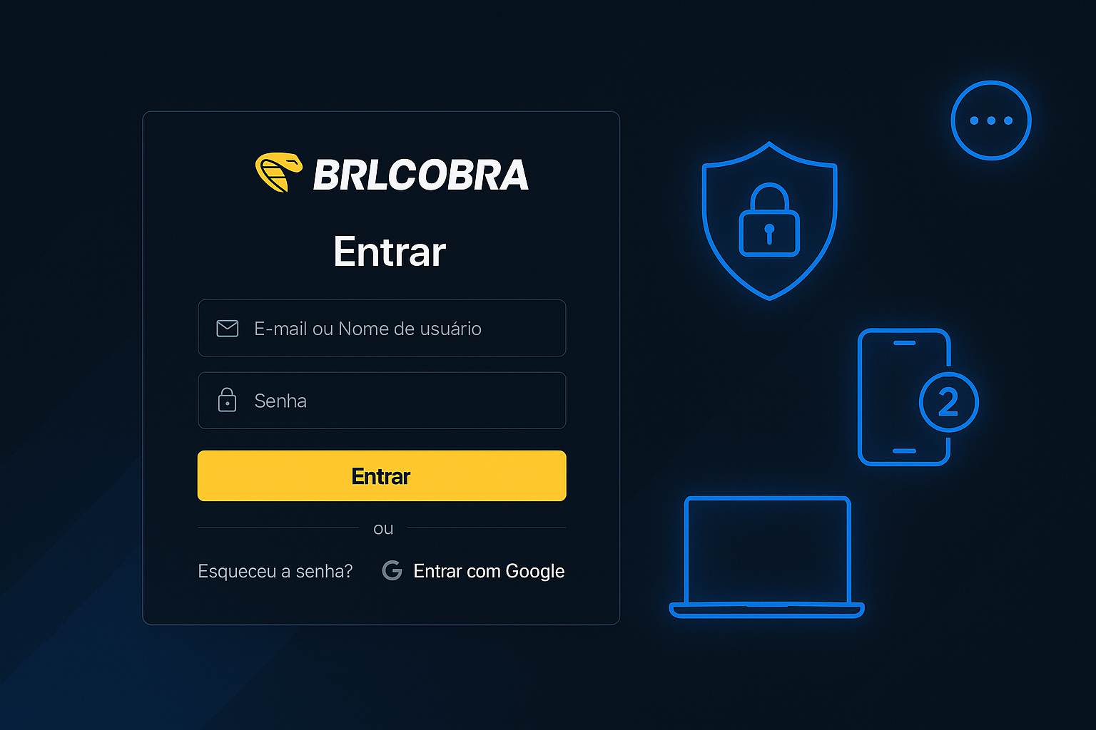 Não Perca tempo, o rRgistro na site BRLCOBRA 